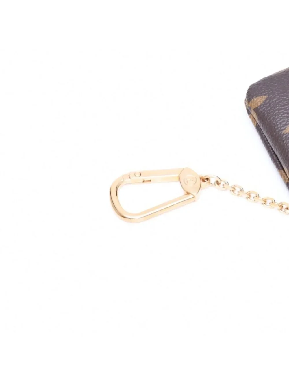 Louis Vuitton Pochette Cles Coin Purse Monogram Brown